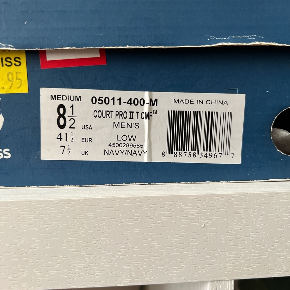 K-Swiss Men's Dark Blue Sneakers - Picture 2 of 6